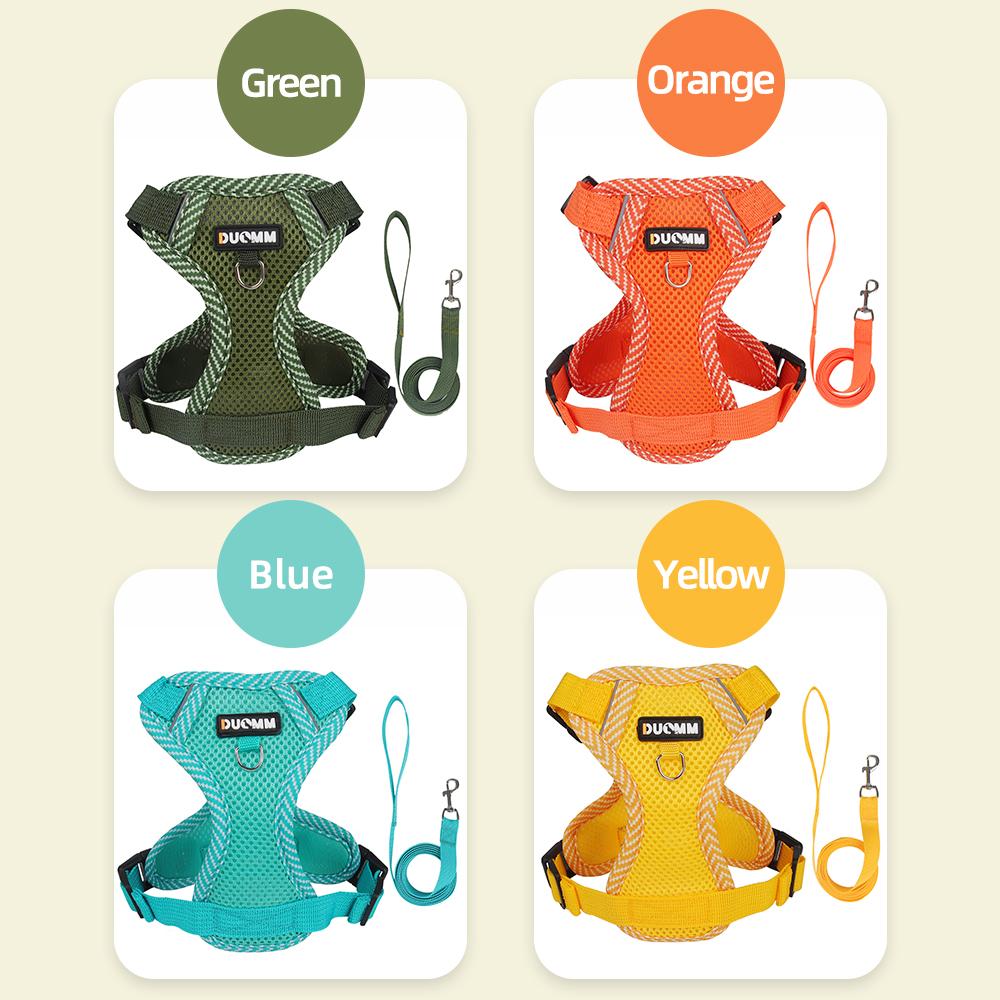 Dog Harness Leash Small Dog Pet Chest Strap Puppy Bichon Frise Breathable Harnesses Teddy Dog Leash Pet Leash Dog Accessories