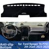 Für Ford Ranger T6 P703 2. Generation 2023 2024 2025 Armaturenbrett Abdeckung Tafel Anti-Rutsch-Matte Schutzpolster Auto Zubehör Sonnenschutz Teppich