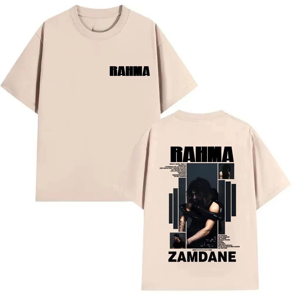 Unisex's Women Pop Music Hip Hop Short Sleeve T-shirts Rapper RAHMA Zamdane Album 2026 Graphic T Shirt Fans Loose Clothing NT-shirt