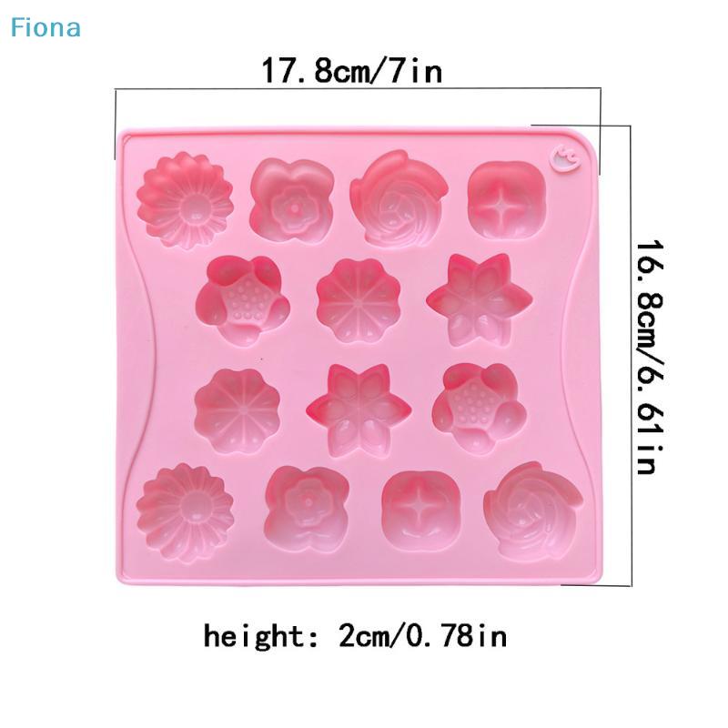 Kitchen Handmade Baking Tool Mini 14 Cavity 7 Small Flower Shaped Candy Chocolate Cookies Silicone Mold