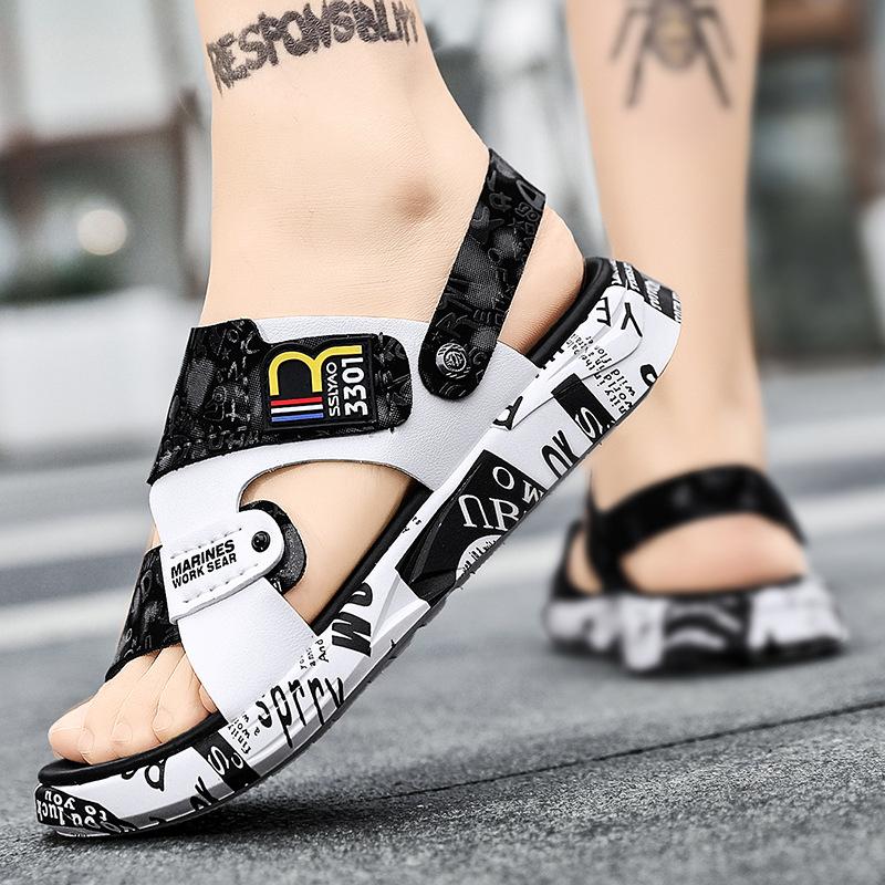 Men's shoes sandals 2024 new popcorn slippers summer cool beach casual versatile cool slippers live broadcast explosion