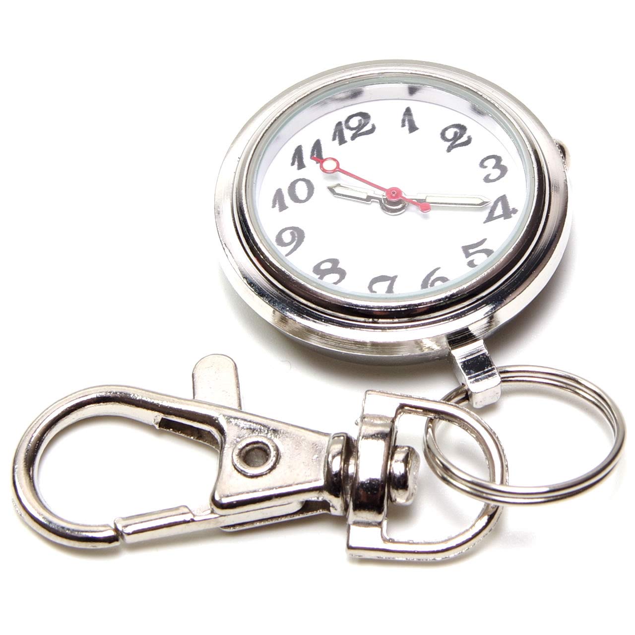 

GoodsLand Nurse Watch Inverted Dial Cute Clock Pocket Watch Keychain Nascan Backpack Bag Pocket [Simple] GD-NASUWT-02