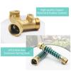 2 Way Garden Hose Splitters 3Celsius4   Y Way Connector Faucet Diverter Tap Hose Connector Hose Pipe Splitter with 2 Individual On-Off   2 Extens