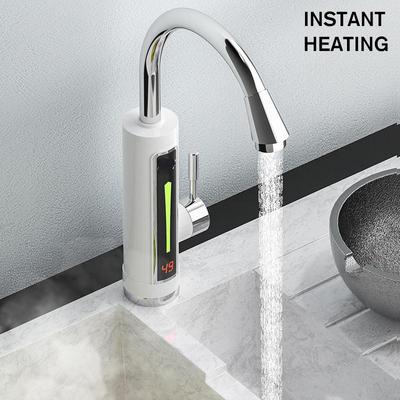 3300W 220V Torneira de aquecedor de água elétrico instantâneo Torneira LED Luz ambiente Exibição de temperatura Torneira de aquecimento instantâneo