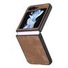 For Samsung Galaxy Z Flip7 FE 5G/Z Flip6 5G Case Vintage Leather+PC Slim Fit Phone Cover