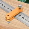 Steel Ruler Positioning Block Angle Scriber Line Marking Gauge For Ruler Locator Woodworking Scriber Measuring Tool