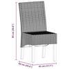Dining Chairs - vidaXL - Set of 6 - Natural Rattan - Solid Wood - Comfortable