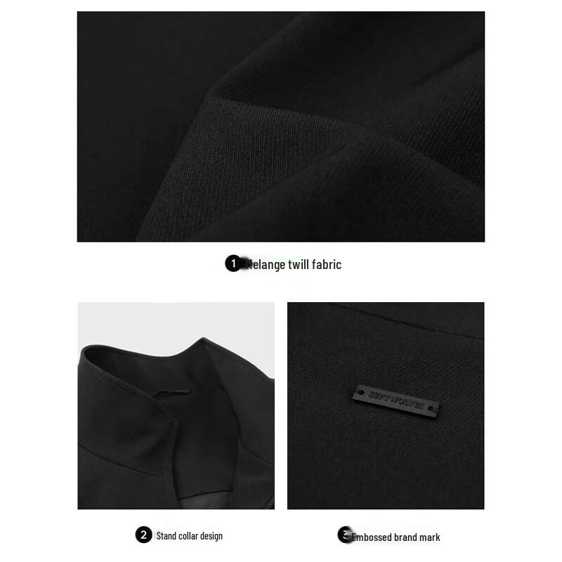 SEPTWOLVES Men's Stand-Collar Casual Jacket