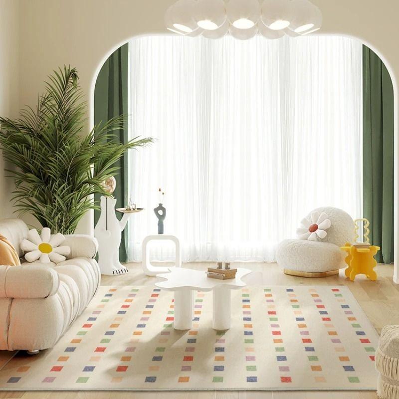 Nordic Style Simple Carpet Living Room Decor Sofa Table Lounge Absorbent Bathroom and Entrance Door Rug Decor Non-slip Floor Mat