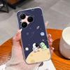 For Huawei Pura 80 70 Pro Plus Ultra Honor X6C 8C Phone Bags Cute Big Eyed Black Cat Patterns Luxury Transparent Lens Protection Case For Huawei Shell