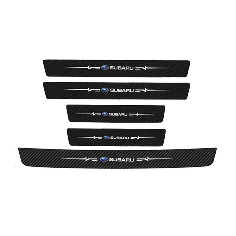 Car Door Threshold Decals Sill Protector Stickers for Subaru Forester XV Outback Impreza Legacy STI WRX BRZ Tribeca WRC ASCENT Z18
