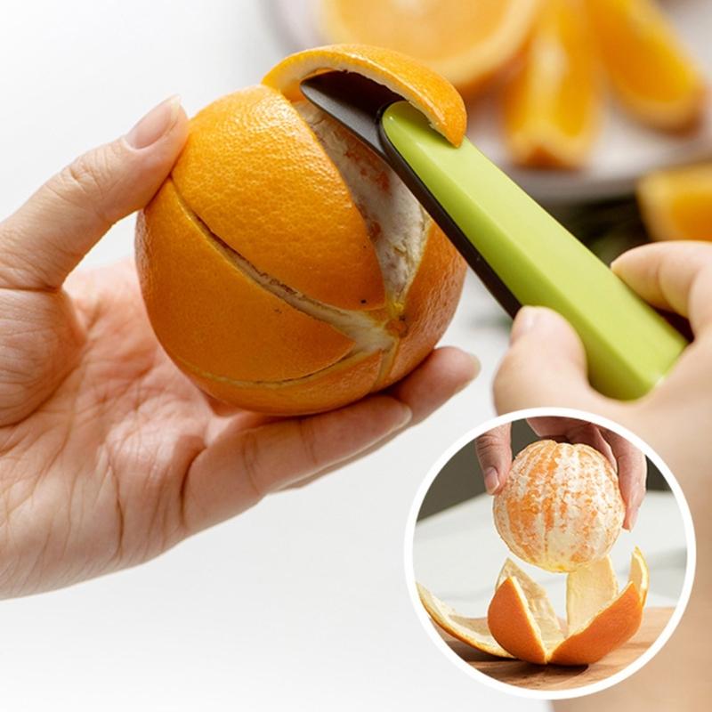 PP and ABS Orange Peeling Instrument Comfortable Handle Citrus Peeling Tool Space Saving Skinner with Hanging Hole