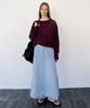 Leuba All-Day Cotton Round Knit - Plum