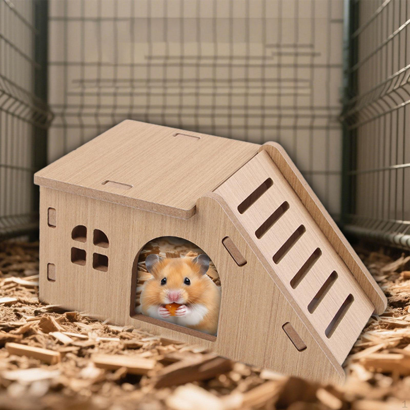 

Деревянный домик-укрытие для морской свинки, кровать, хижина, уличная интерактивная игрушка для питомца, грызунок для хомяка