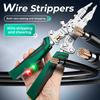 Multifunctional Wire Stripper with Electrical Test Pen Foldable Cable Cutter Crimper Tool, Electrical Folding Pliers for Cutting