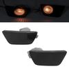2pcs Front Bumper Side Marker Lights 42334145 Side Parking Lamp Replacement for Chevrolet CruzeGrey