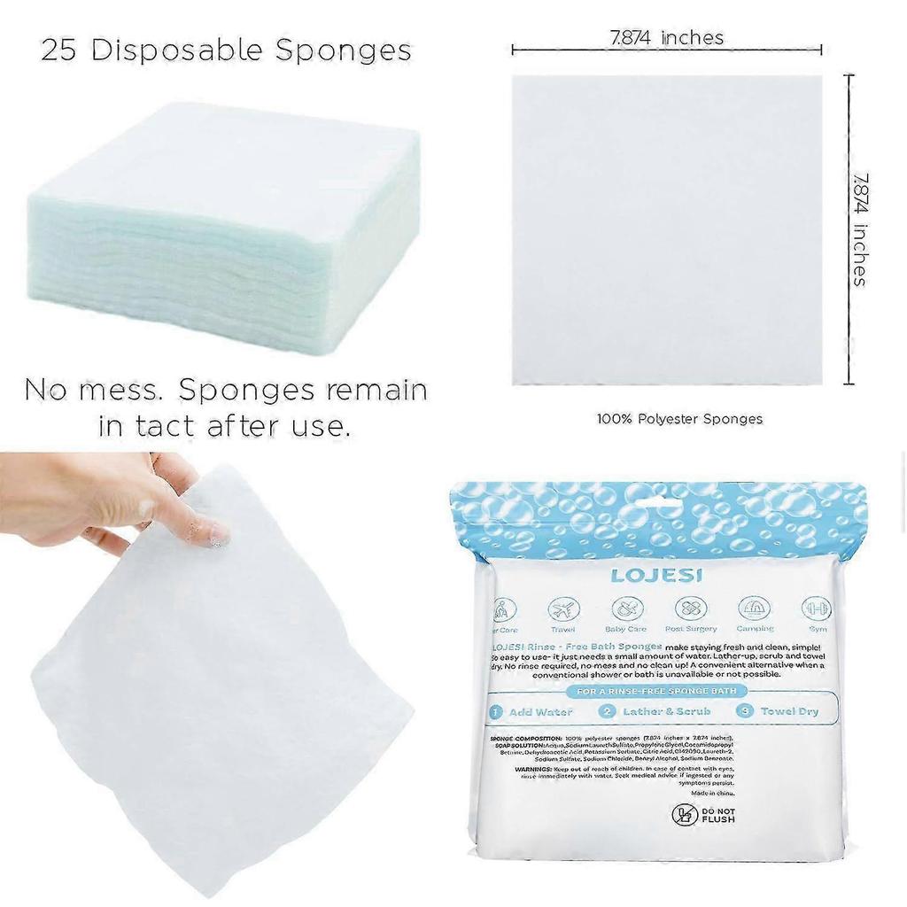 1-3pcs Disposable Foaming Body Wipe For Travel Rinse-Free Integrated Shower Soaking Foaming All In 1 Foaming Cleansing for Outdoor-Adventure