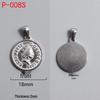 Retro Titanium Steel Cross Necklace Pendant - Stainless Steel DIY Jewelry Accessory, Fade-Resistant