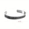 Viking Stainless Steel Bracelet, Viking Celtic Knot, C-shaped Bracelet, Polished Bracelet