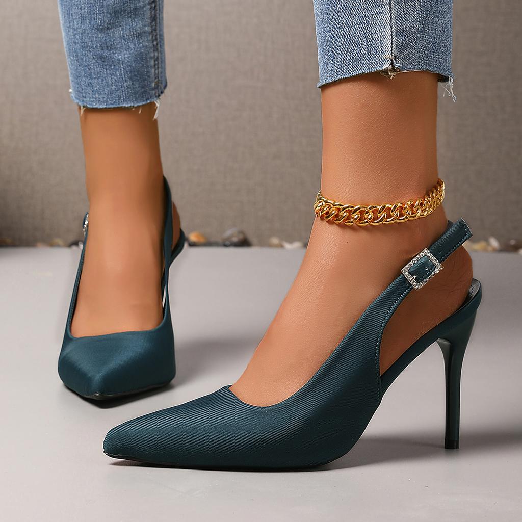 New Female Sandal Leopard Print Shoes All-Match High Heels Summer Girls Spring Stiletto Low Comfort High-heeled Pumps