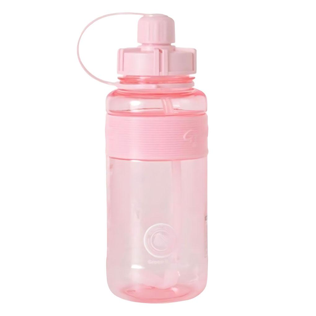 PVC Stay Hydrated During Outdoor Activities With Water Bottle With Straw Wide Application Water Cup pink 600ml
