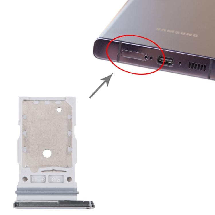 Per Samsung Galaxy S23 Ultra SM-S918B Vasso Porta Scheda SIM Originale + Vasso Porta Scheda SIM