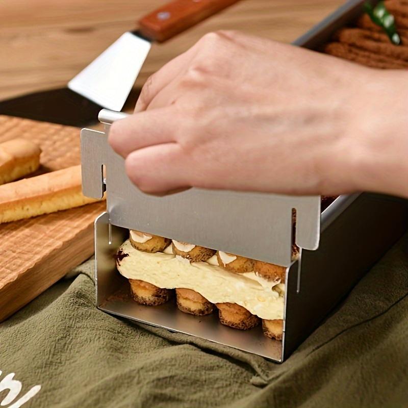 Aluminium Rectangular Tiramisu Cake Pan with Stable Base - Suitable for Tiramisu,Cheesecake and Mousse Cake - Kitchen Essentials