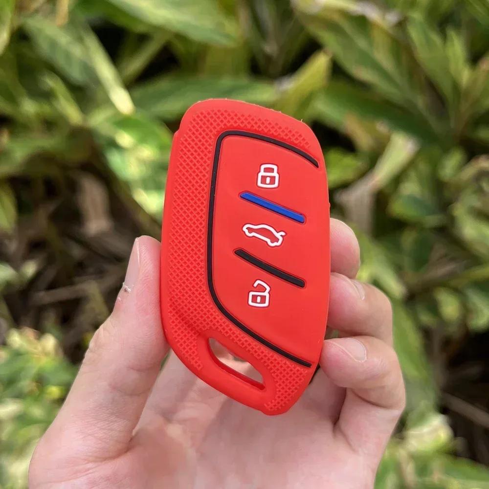 Silicone Car Remote Case Accessories for MG 4 2023 Mg4 Ev MG HS GT ZS EV ZX MG5 MG6 Roewe RX3 RX5 RX8 ERX5 I6 I5 Key Chain Cover