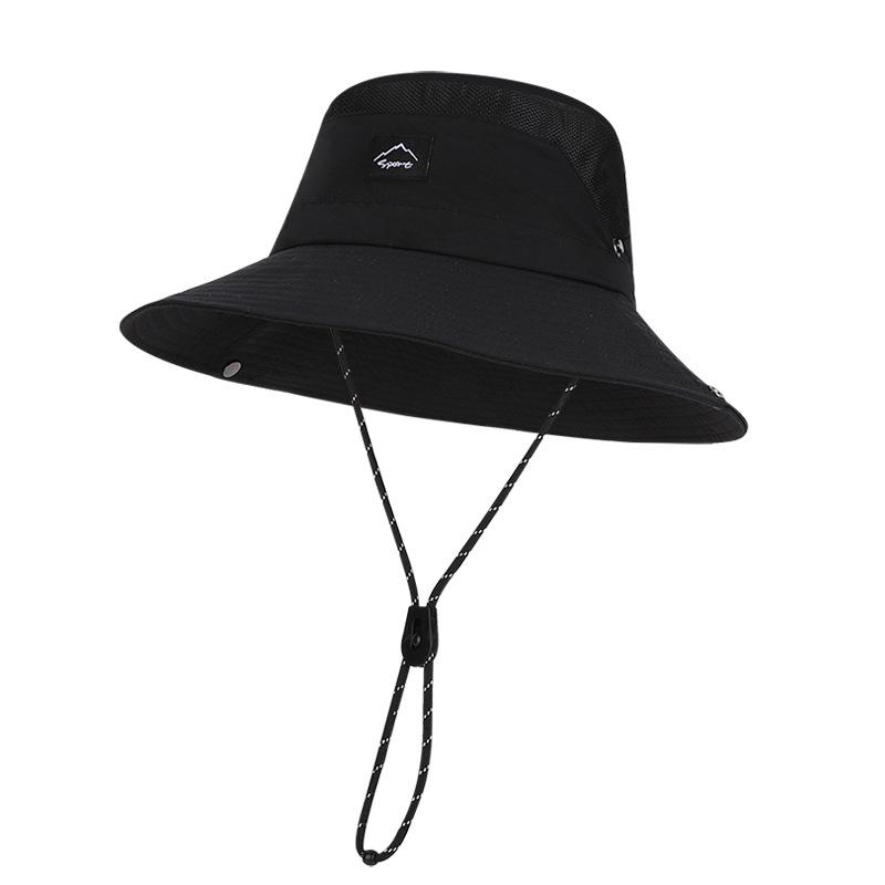 New summer sun hat men and women outdoor mountaineering fishing sun protection hat big brim quick drying waterproof breathable bucket hat