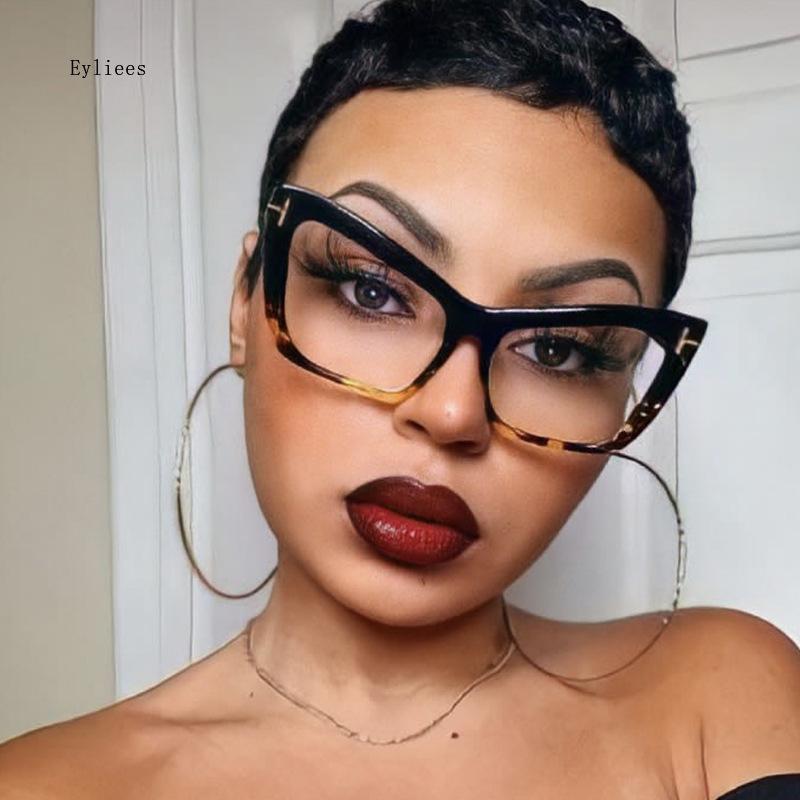 Cat Eye Frames Glasses Women Vintage Spectacle Frame Fashion Eyeglasses De Lectura Hombre Blue Light Blocking Glasses