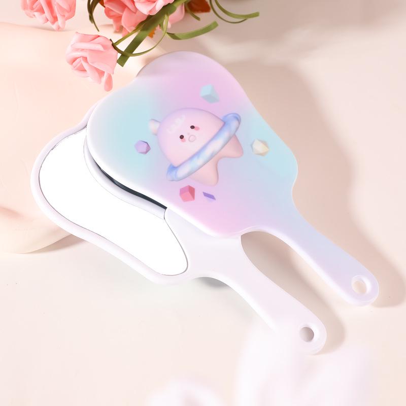 Cartoon Beauty Tooth Mirror: Cute Portable Handheld Mirror with Logo Option, Plastic Desktop Design