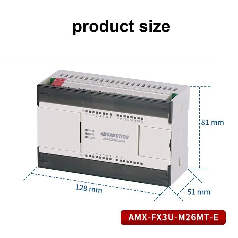 Amsamotion FX3U-M26MR-E M26MT-E Replace For Mitsubishi MELSEC PLC 4AI/2AO MODBUS Analog Transistor Relay EM3 Module