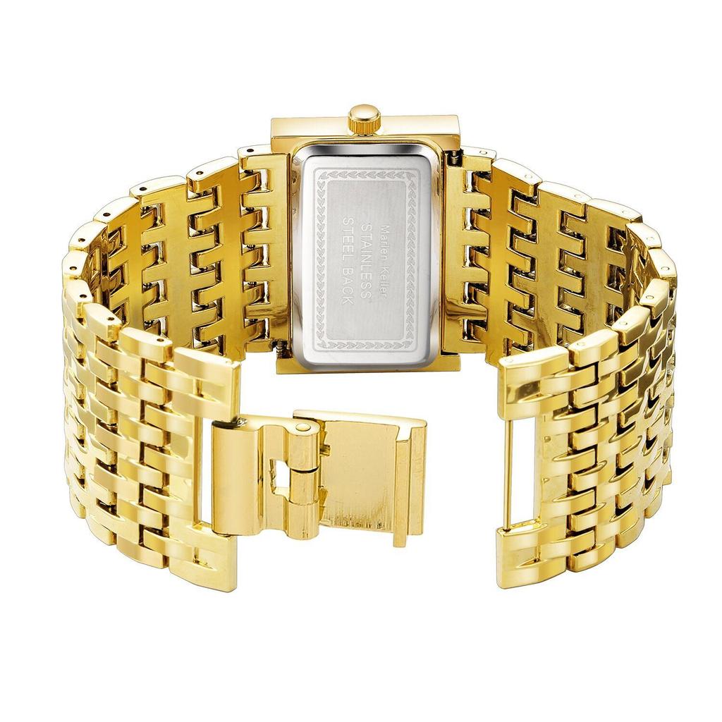 Kadın ve Erkek Kol Saatleri Kuvars Saatler 2023 Yepyeni Paslanmaz Çelik Zincir Moda Altın Saat