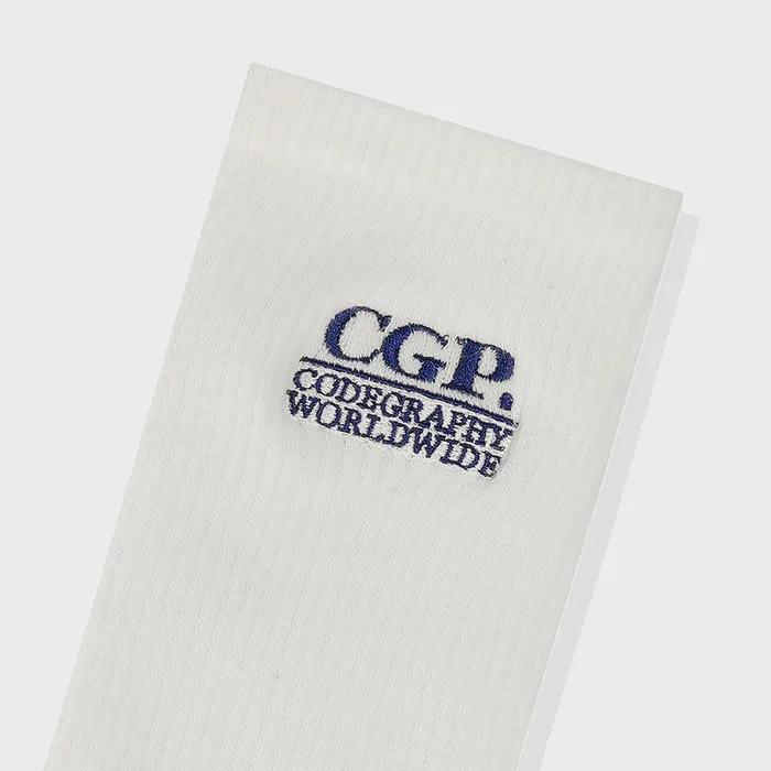 (3-Pack) Square Logo Socks - Black, White, Gray
