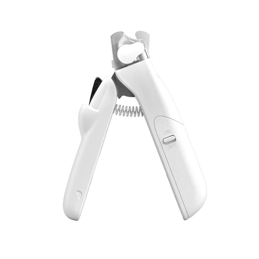 

With LED Pet Nail Trimmer Splash Guard Dog Toenail Trimmer Pet Nail Cutter for Cleaning Grooming белый