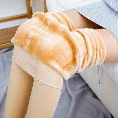 Leggings in peluche spesso da donna, perfetti per l'autunno e l'inverno, mantengono le gambe calde ed eleganti.