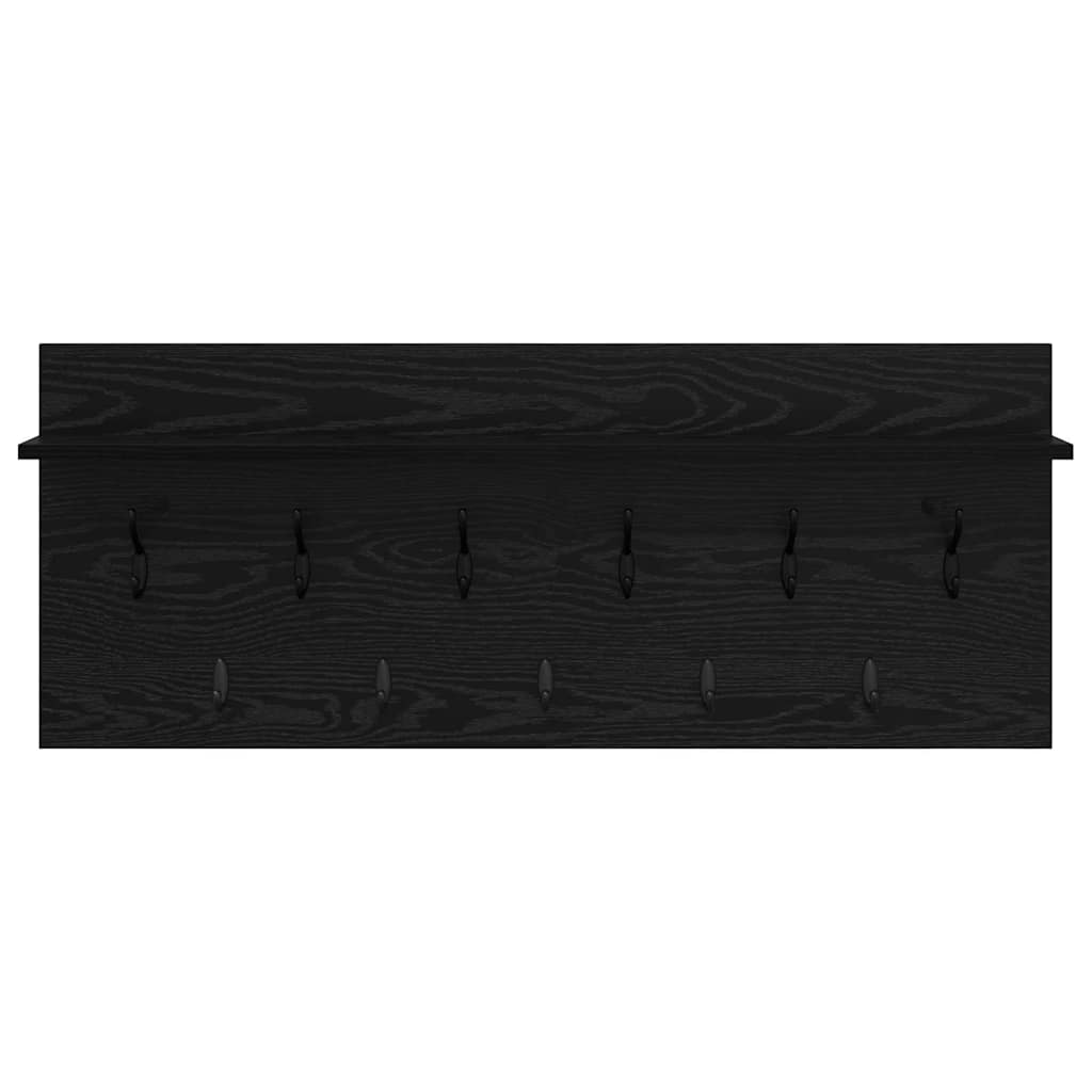 Wall Mounted Nightstand Wall Bracket Black Oak Look