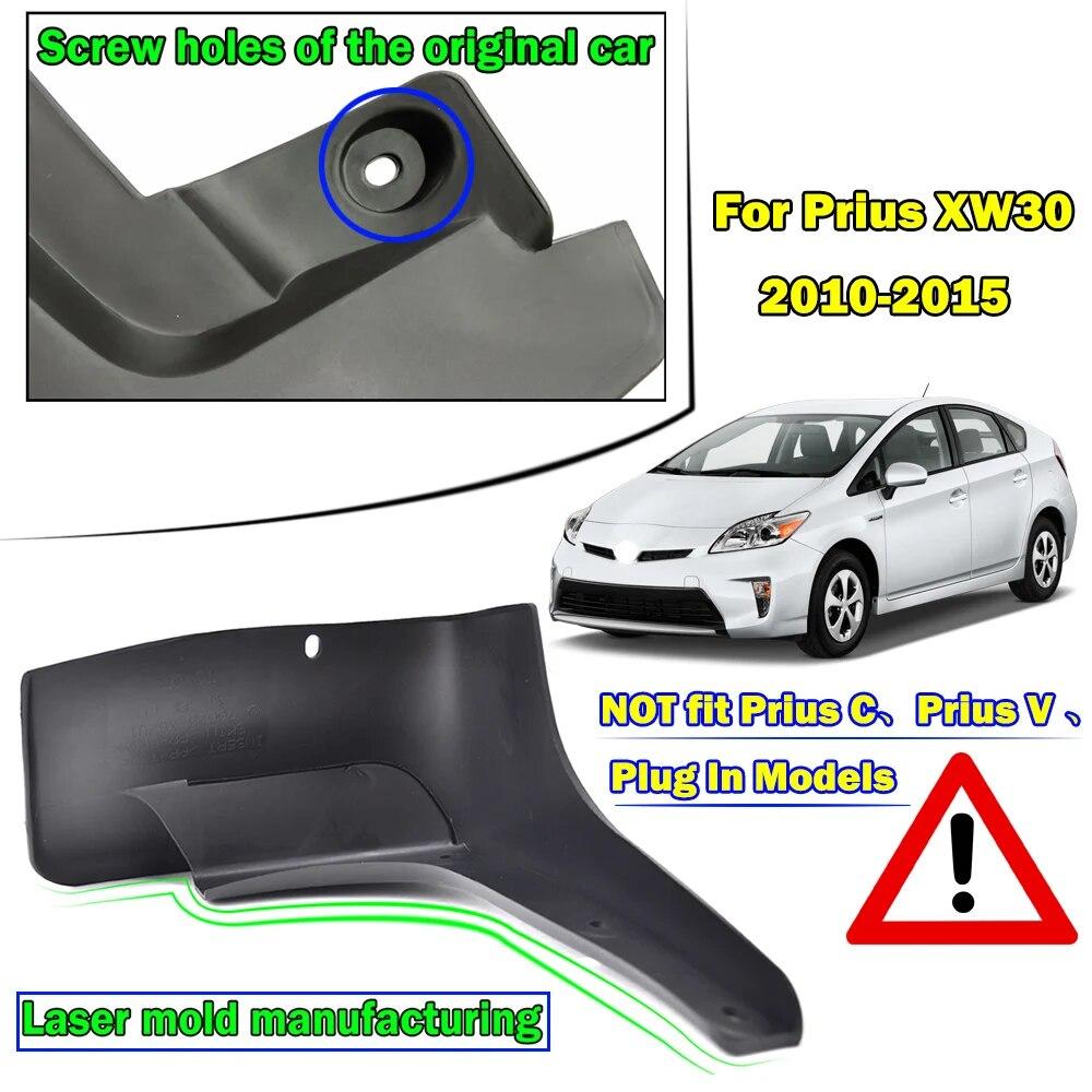 Apktnka Set Mudflaps For Toyota Prius XW30 2010 - 2015 Mud Flaps Splash Guards Mudguards Dirty Fender Front Rear 2011 2012 2013