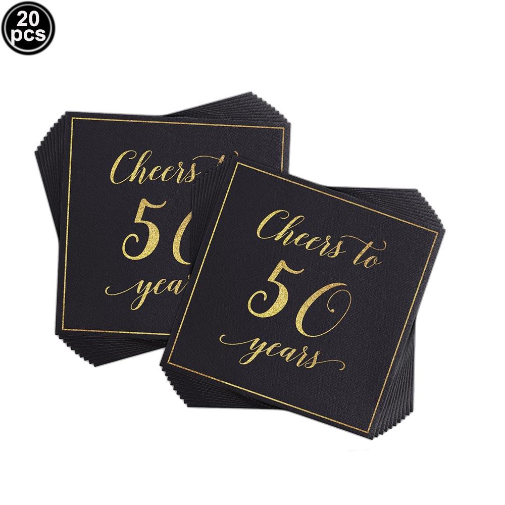 Adult 30/40/50/60th Birthday Decorations Party Plates Napkin Cup Black and Gold 30th 40th 50th 60th Birthday Party for Men Women