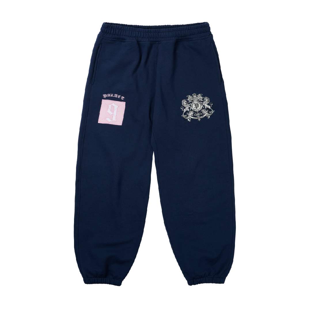 Palace Джоггеры Crest темно-синие унисекс штаны синие P29JG036 M