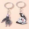2 Pcs Skull Keychain Halloween Ghost Claws Key Ring Pendants for Men Women Handbag Decor Charms DIY  Key Chain Jewelry Gifts