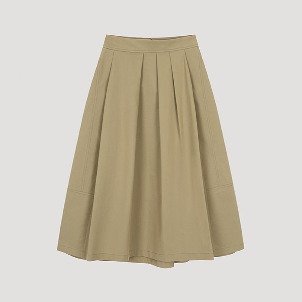 

She S miss Хлопковая юбка-клеш с отделкой сзади SwwSko32010 Be beige/55