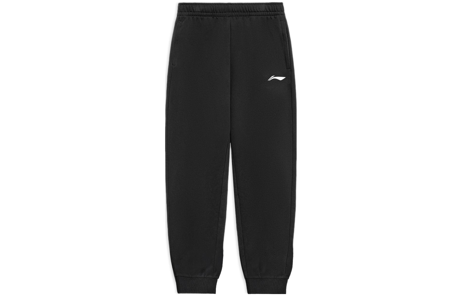 Li Ning Knitted Sweatpants Men s New Standard Black AKLSG35-1 S