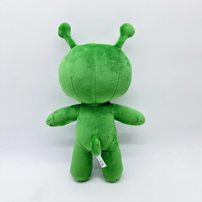 25cm Green Alien Plush Toy Anime Tentacled Horn Alien Monsters Horror Doll Boys Girls Soft Toys Stuffed Throw Pillow Kids Gifts