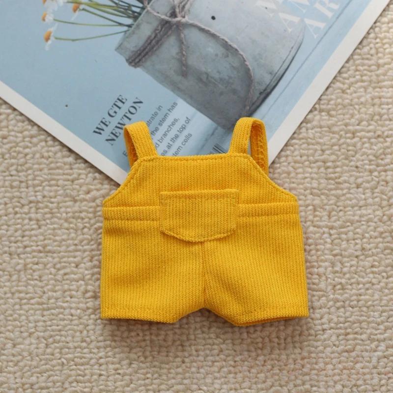 Mini Doll'S Clothes Outfit Accessories For Korea Kpop Exo 15-17cm Labubu Idol V1 V2 Pocket Overalls Clothing Gift
