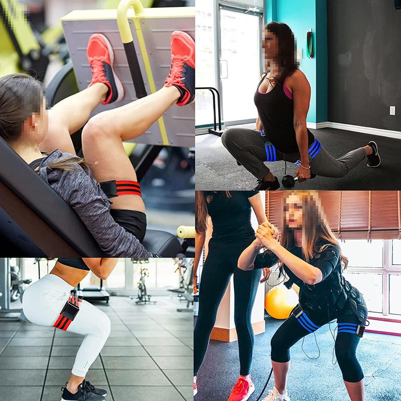 Elastic Blood Flow Restriction Band for Weightlifting, Muscle Building, and Glute Workouts