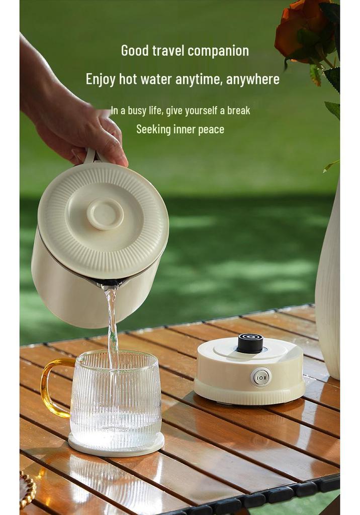 Compact and Portable Travel Electric Folding Kettle - Stainless Steel Multi-functional Water Cup.