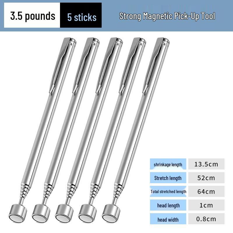 Strong Telescopic Magnetic Pickup Tool - Adjustable Pen-Shaped Rod for Auto Repair