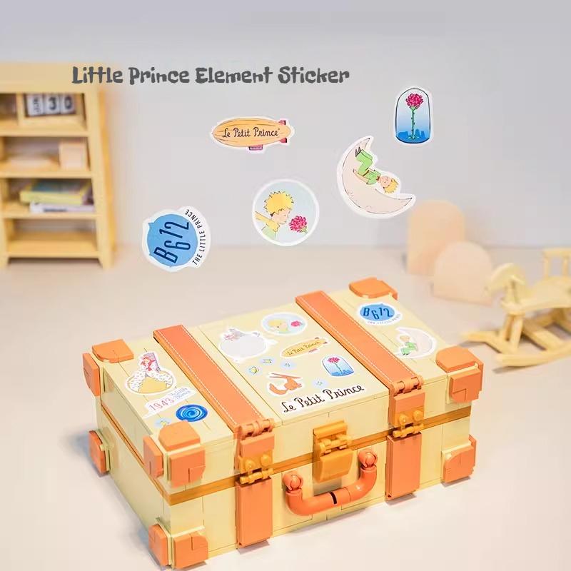 The Little Prince 80Th Anniversary Classic Suitcase Building Blocks Puzzle Assembly Toys Children'S Anime Gift Building Blocks