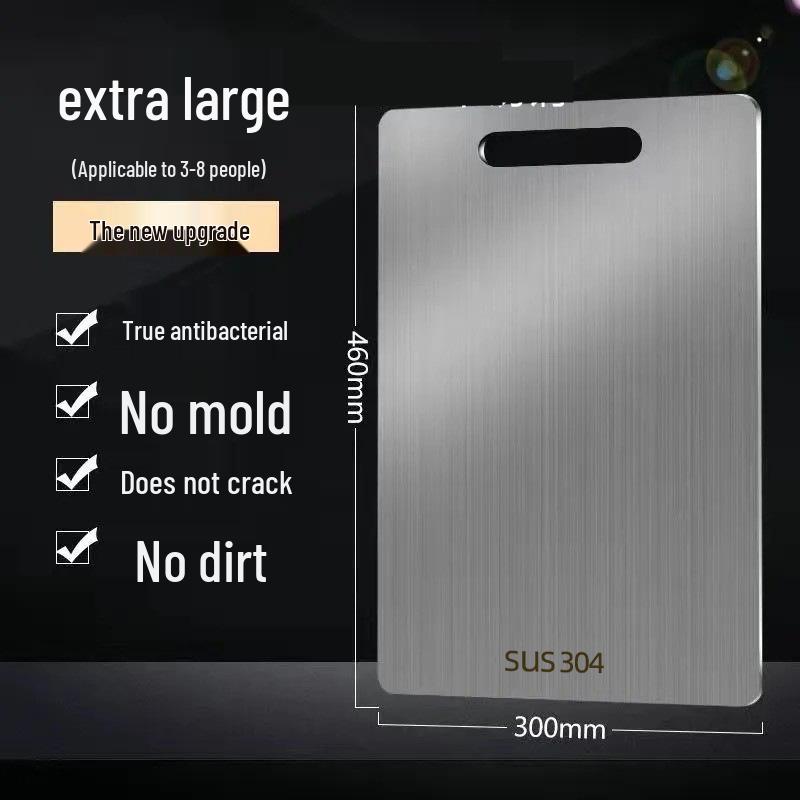 

Антибактериальная разделочная доска из нержавеющей стали пищевого класса - Сверхпрочная и устойчивая к плесени, Идеальна для кухни и приготовления теста Square